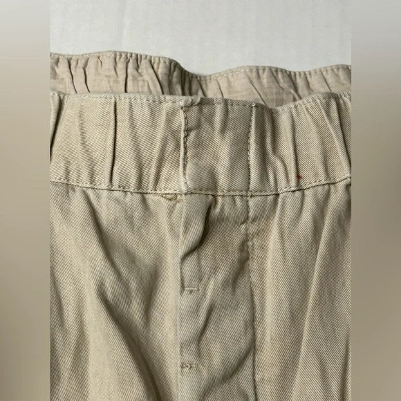 NWT $98 Free People After Love Roll Cuff Wide Leg Pants Sandshell Size Medium - Picture 6 of 13